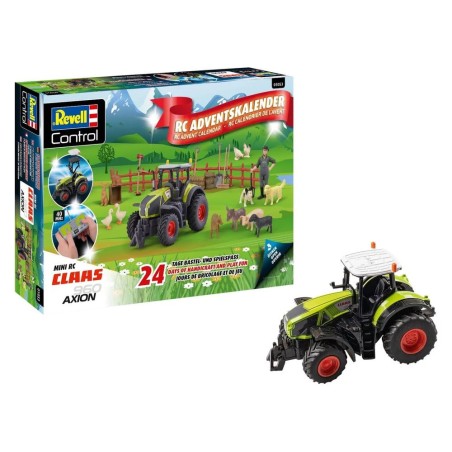 Claas Revell Control calendrier de l´avent RC tracteur Axion 960 10 cm