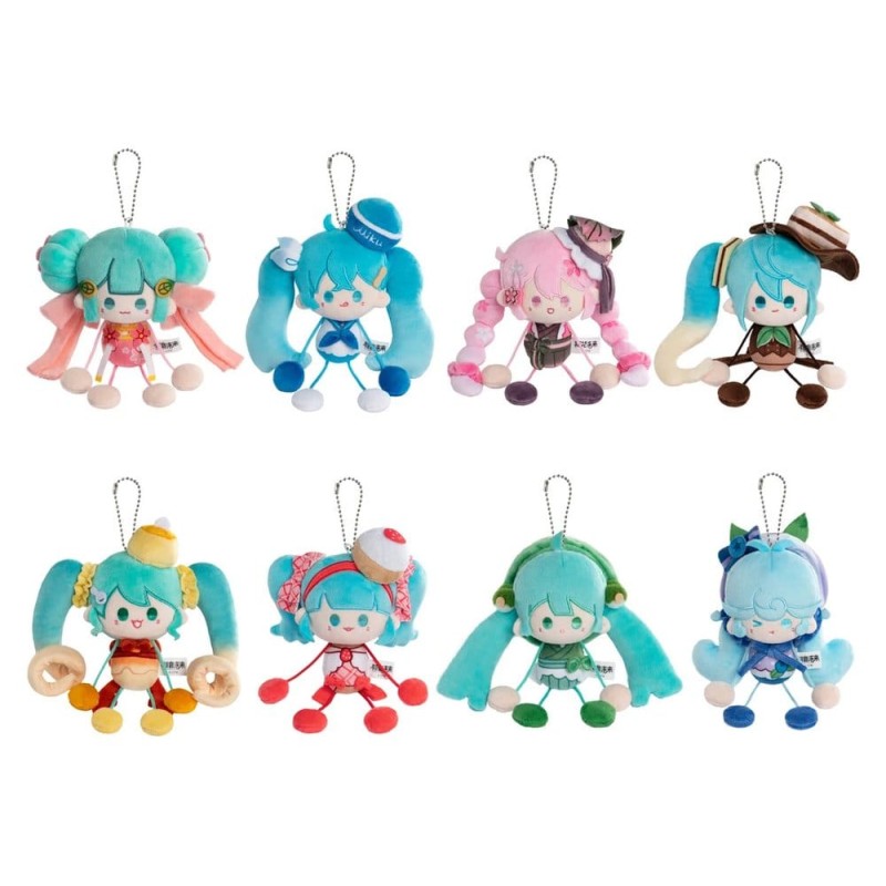 Hatsune Miku présentoir boîte-mystère mini peluches 8 cm Display (6)