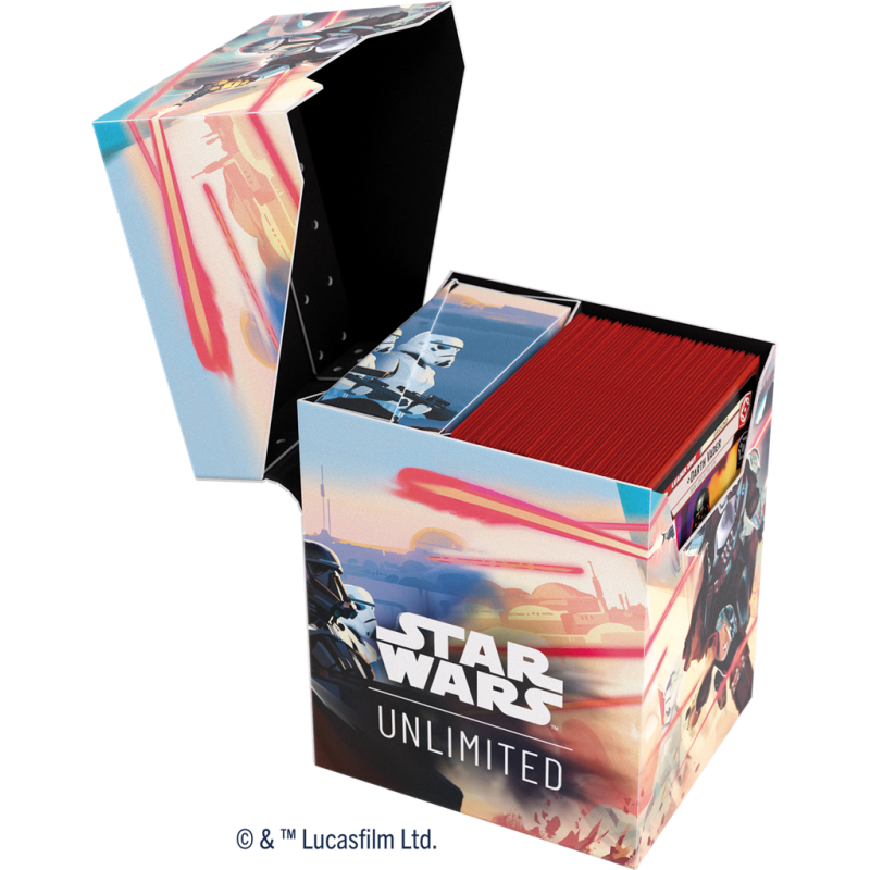Gamegenic - Star Wars: Unlimited - Soft Crate Deck Box - Mandalorian/Moff Gideon | 4251715415436