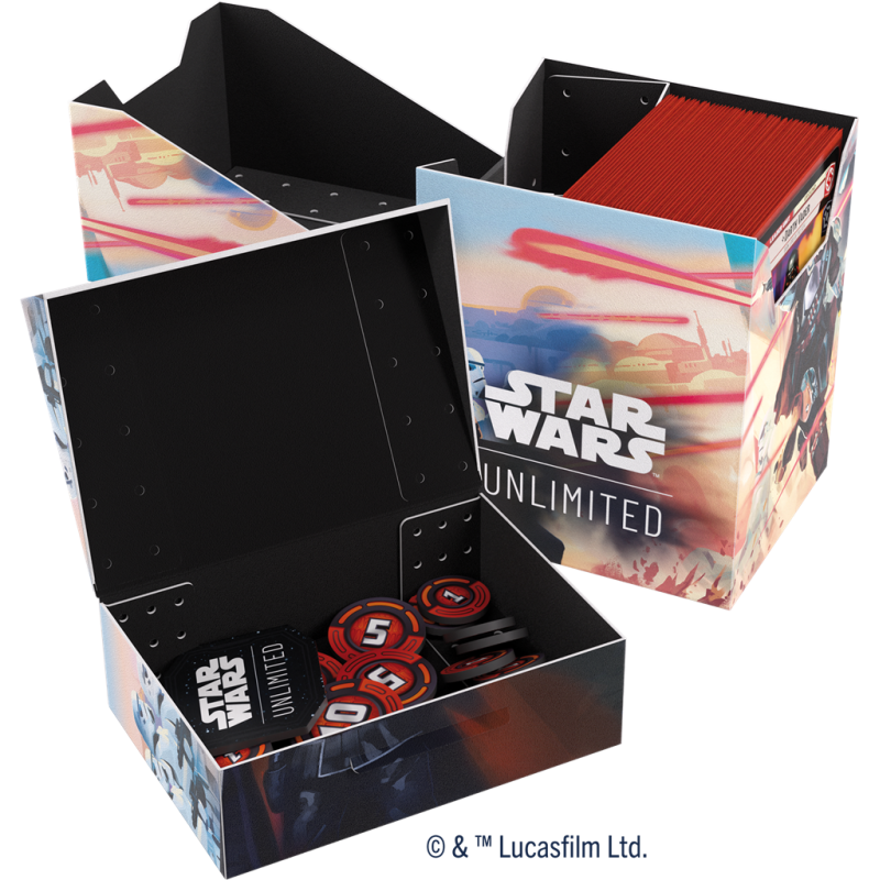 Gamegenic - Star Wars: Unlimited - Soft Crate Deck Box - Mandalorian/Moff Gideon | 4251715415436