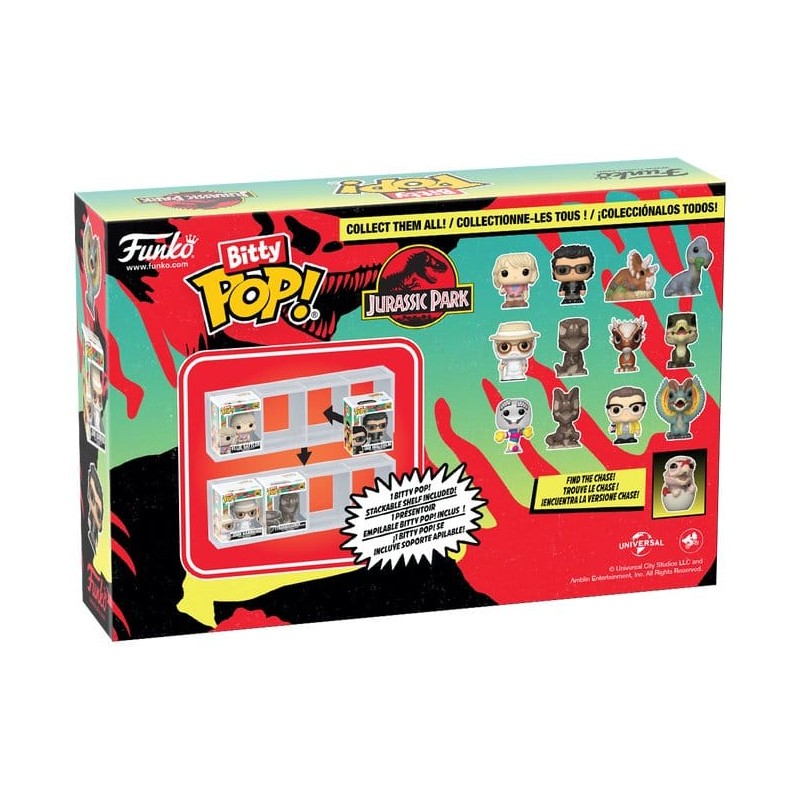 Jurassic Park pack 4 figurines Bitty POP! Vinyl Triceratops 2,5 cm