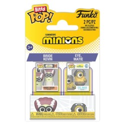 Minions Bitty POP! Vinyl figurines Bride Kevin & Eye, Matie 2 cm