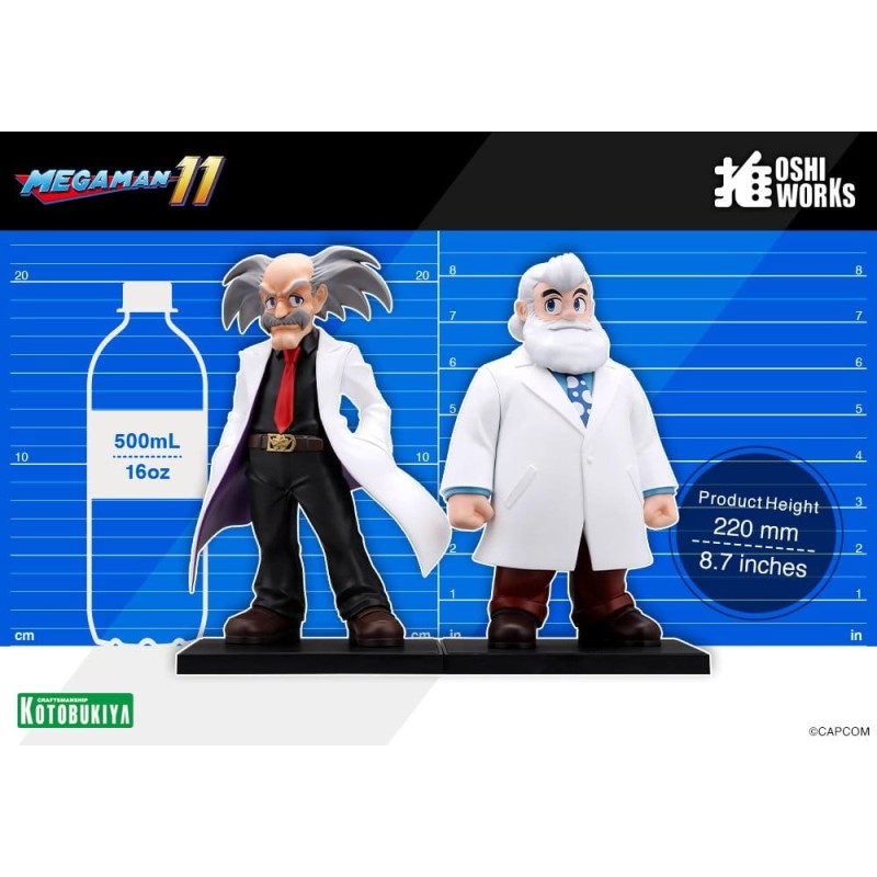 Mega Man Oshi Works PVC Figures 2-Pack Dr. Wily &amp; Dr. Light
