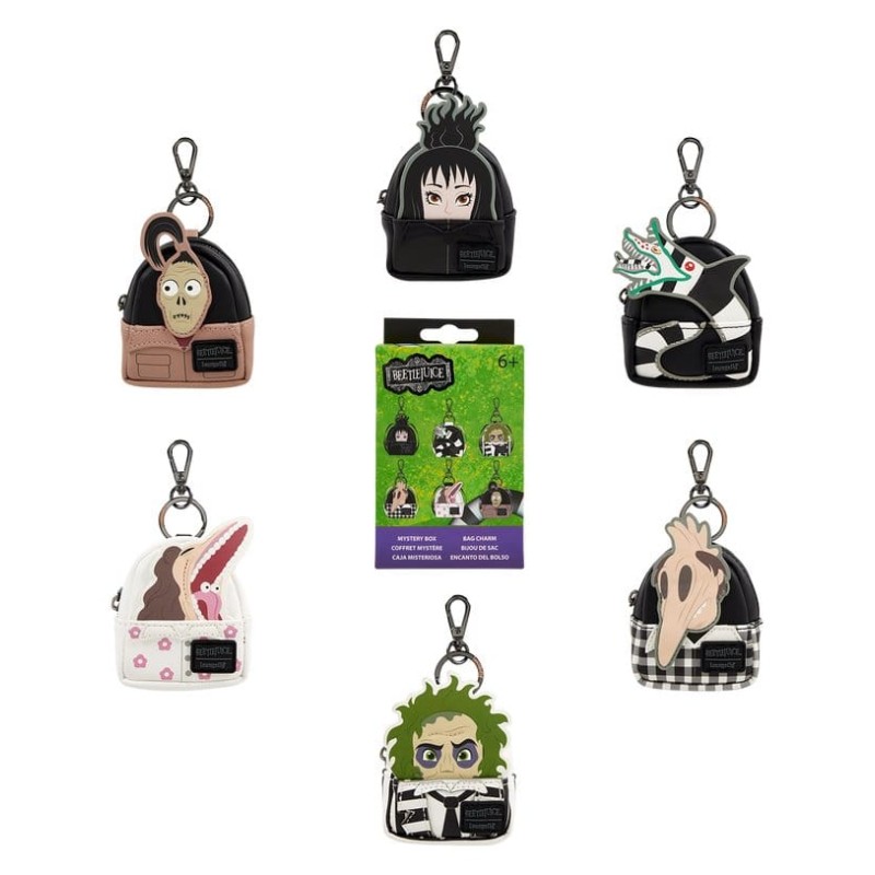 Beetlejuice by Loungefly assortiment porte-clés Blind Box Mini Backpack (15)