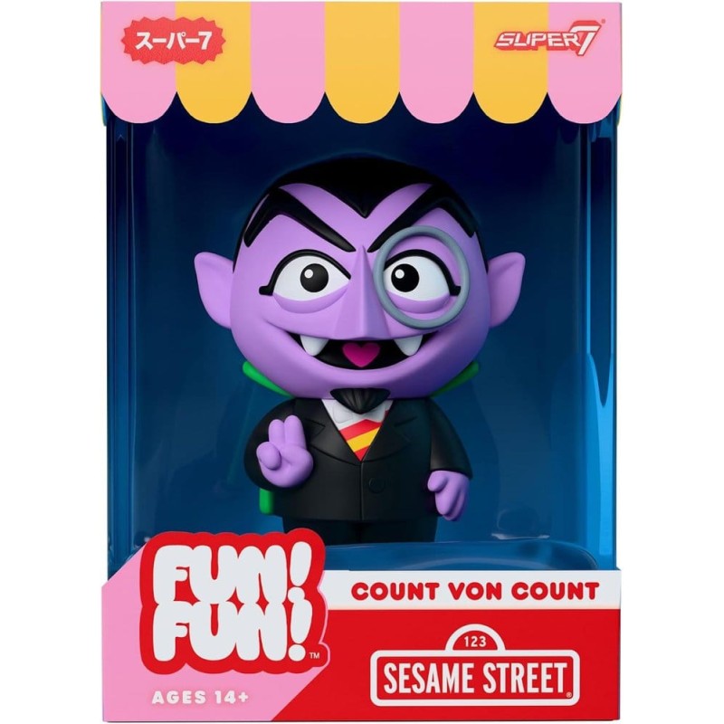 1, Rue Sésame figurine Soft Vinyl Fun! Fun! Wave 01 - Count von Count 18 cm