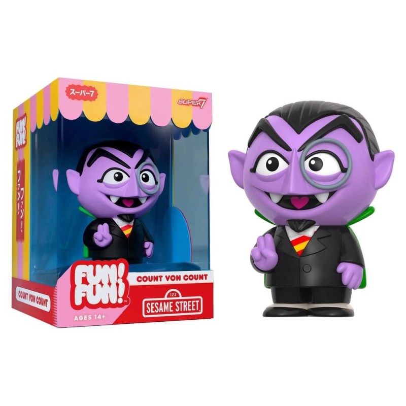 Sesame Street Fun! Fun! Vinyl Action Figure Wave 01 - Count von Count 18 cm