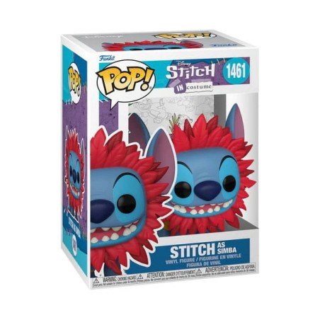 Disney steek in kostuumfiguur Funko POP! Film Vinyl Stitch As Simba - 9 cm | 889698751643