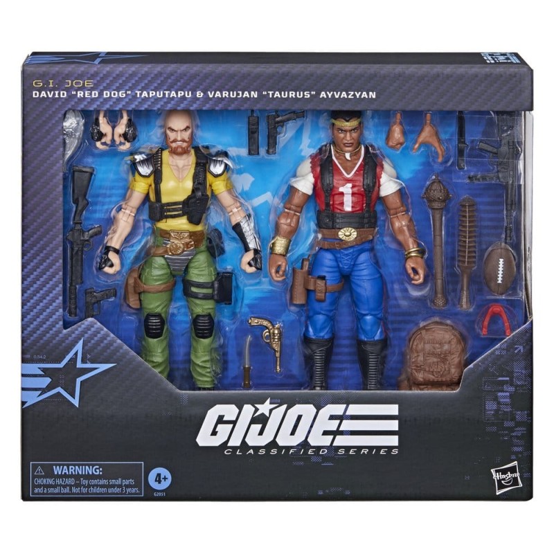 G.I. Joe Classified Series pack 2 figurines no.193 David "Red Dog" Taputapu & Varujan "Taurus" Ayvazyan 15 cm