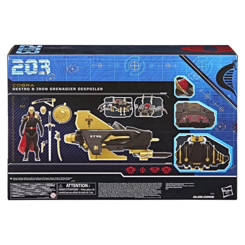 G.I. Joe Classified Series figurine et véhicule Set no.203 Destro & Iron Grenadier Despoiler 15 cm