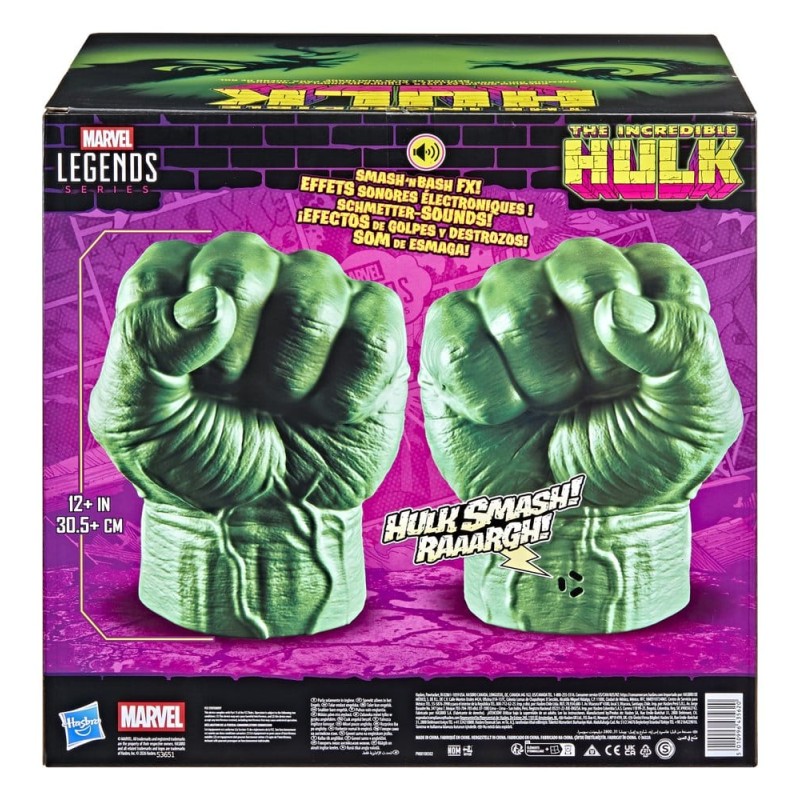 The Incredible Hulk Marvel Legends Poings de Cosplay Premium