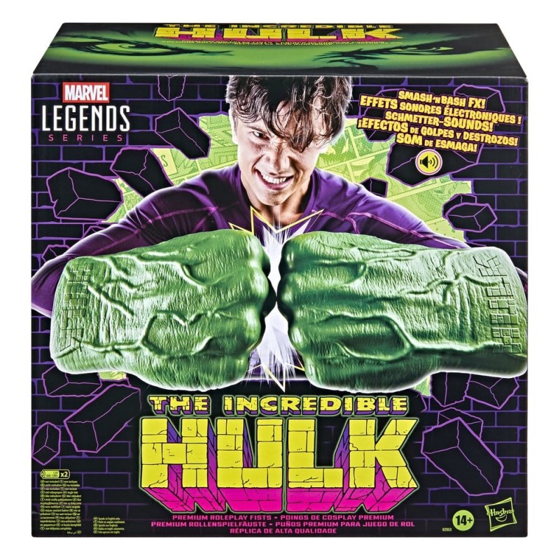 The Incredible Hulk Marvel Legends Poings de Cosplay Premium