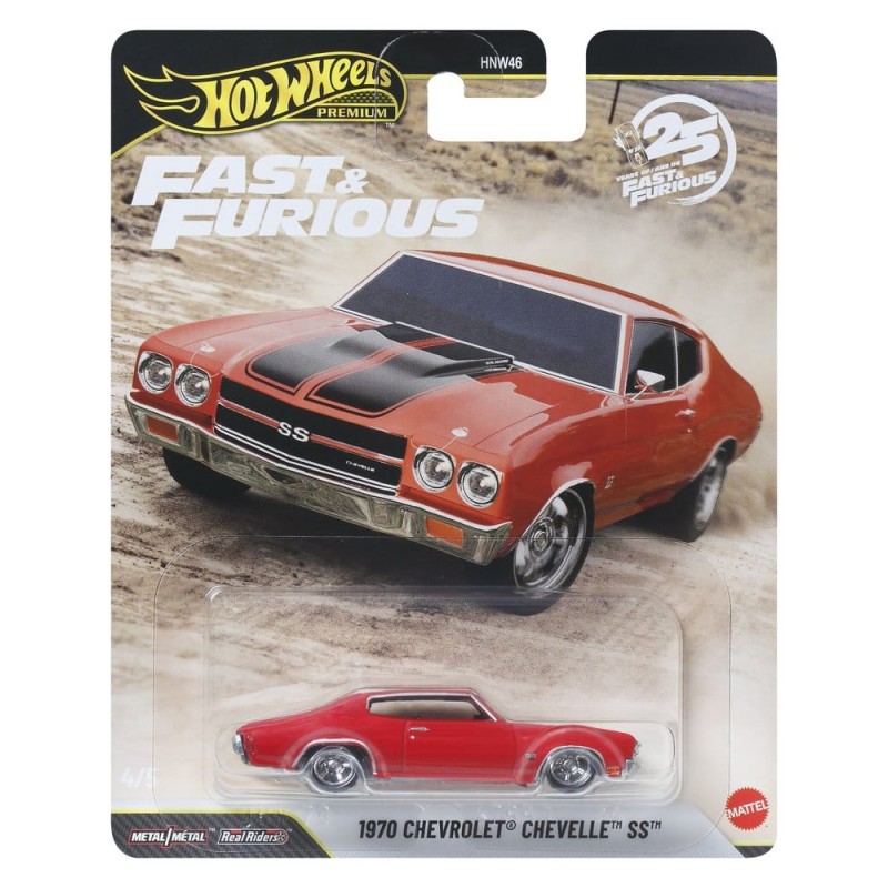 Fast & Furious Hot Wheels Premium Die-Cast Vehicles 1/64 979P Assortment (10)