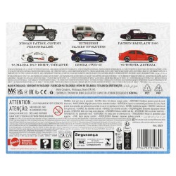 Hot Wheels Silver Series pack 6 véhicules Die-Cast 1/64 Streets of Japan