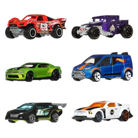 Hot Wheels Silver Series pack 6 véhicules Die-Cast 1/64 Legends