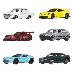 Hot Wheels Silver Series pack 6 véhicules Die-Cast 1/64 Euro Style
