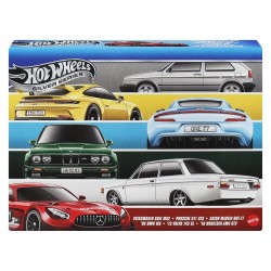 Hot Wheels Silver Series pack 6 véhicules Die-Cast 1/64 Euro Style