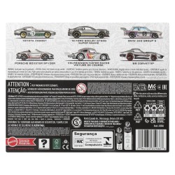 Hot Wheels Silver Series pack 6 véhicules Die-Cast 1/64 ZAMAC