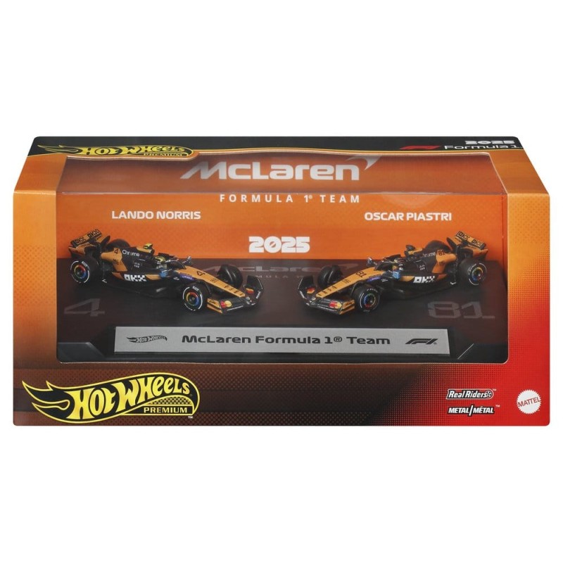 Formule 1 Hot Wheels Premium pack de 2 véhicules Die-Cast 1:64 Team McLaren