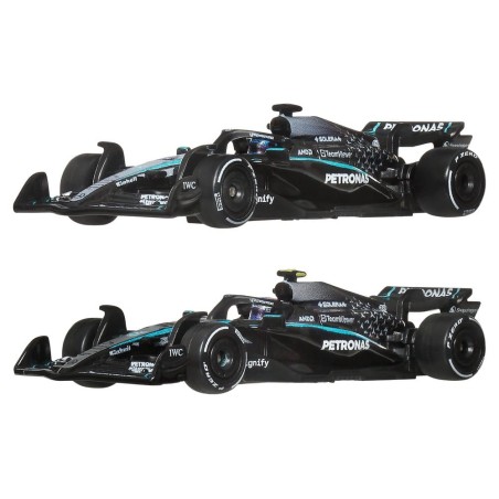 Formule 1 Hot Wheels Premium pack de 2 véhicules Die-Cast 1:64 Team Mercedes-AMG PETRONAS