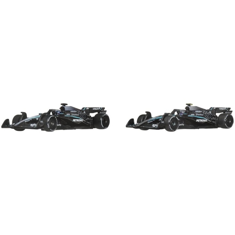 Formule 1 Hot Wheels Premium pack de 2 véhicules Die-Cast 1:64 Team Mercedes-AMG PETRONAS
