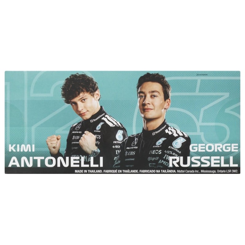 Formule 1 Hot Wheels Premium pack de 2 véhicules Die-Cast 1:64 Team Mercedes-AMG PETRONAS