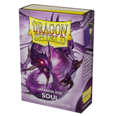 Dragon Shield Japanese size Matte Sleeves - Metallic Purple / Soul (60 Sleeves) | 5706569151621