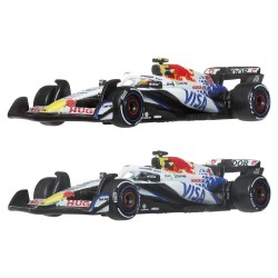 Formule 1 Hot Wheels Premium pack de 2 véhicules Die-Cast 1:64 Team Visa Cash App Racing Bulls