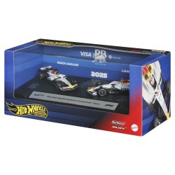Formule 1 Hot Wheels Premium pack de 2 véhicules Die-Cast 1:64 Team Visa Cash App Racing Bulls