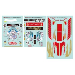 Hatsune Miku stickers 1/10 GSR Character Customization Series 052 Racing Miku SPA 2025 Ver.