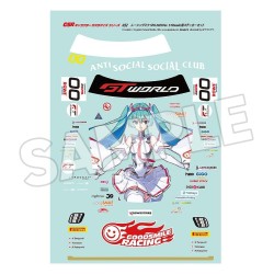 Hatsune Miku GSR Character Customization Series 052 Sticker Set for GSR Cars 1/10 Racing Miku SPA 2025 Ver.