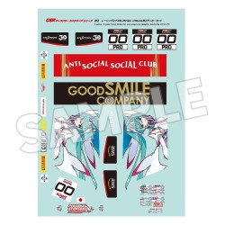 Hatsune Miku GSR Character Customization Series 052 Sticker Set for GSR Cars 1/10 Racing Miku SPA 2025 Ver.