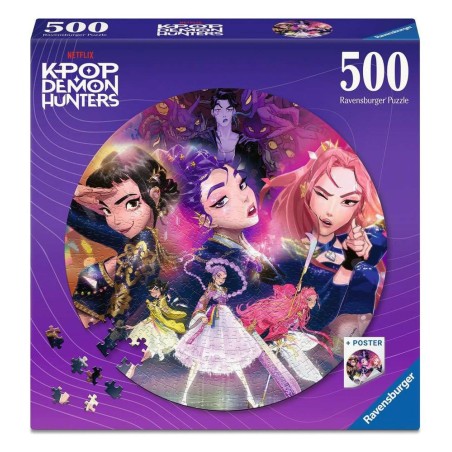 KPop Demon Hunters puzzle rond For the fans! (500 Pièces)