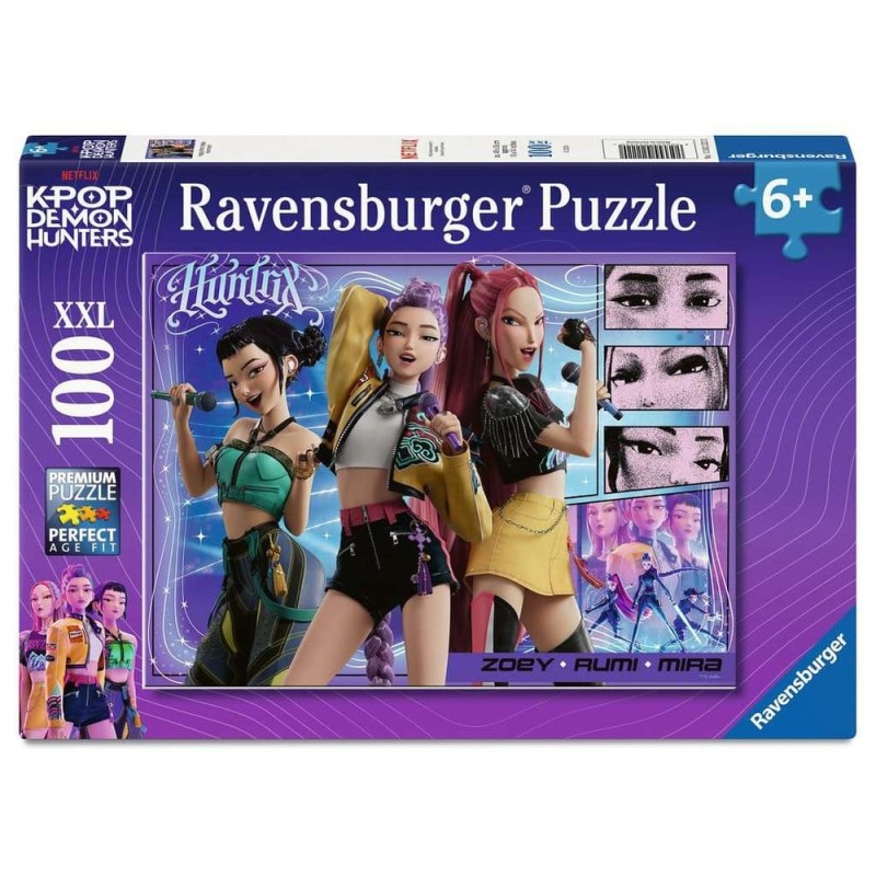 KPop Demon Hunters puzzle pour enfants Happy fans, happy Honmoon! (100 Pièces XXL)