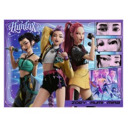 KPop Demon Hunters puzzle pour enfants Happy fans, happy Honmoon! (100 Pièces XXL)