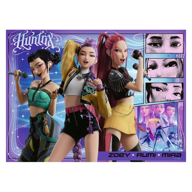 KPop Demon Hunters puzzle pour enfants Happy fans, happy Honmoon! (100 Pièces XXL)
