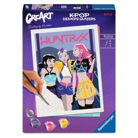 KPop Demon Hunters CreArt set de peinture par numéros Huntrix