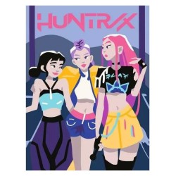KPop Demon Hunters CreArt set de peinture par numéros Huntrix