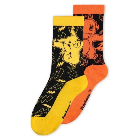 Pokémon Socks 2-Pack Crew 39-42