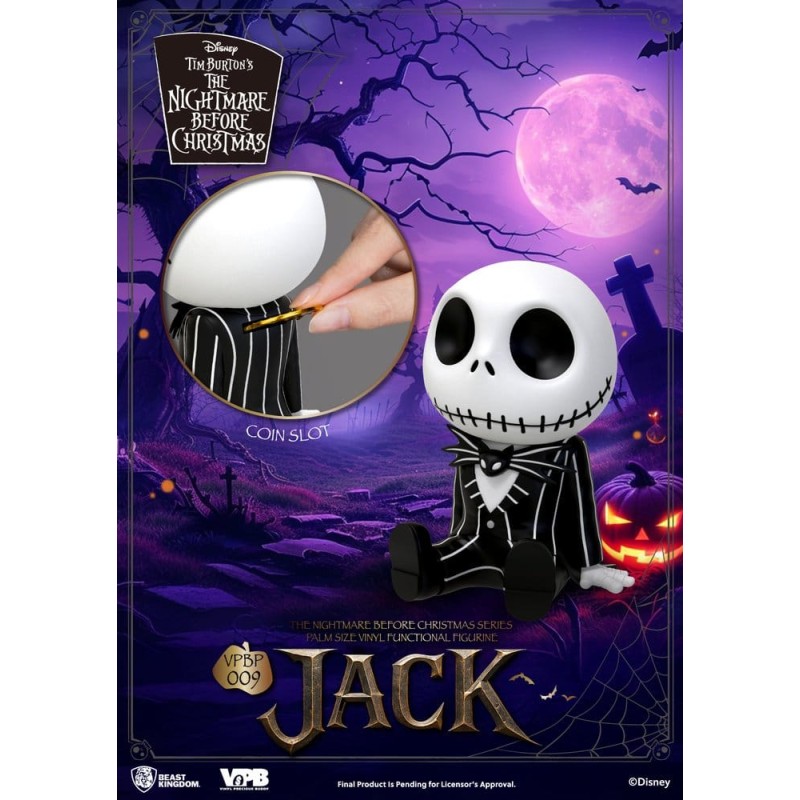 L'Étrange Noël de monsieur Jack Palm Size Figurine Tirelire Jack 12 cm