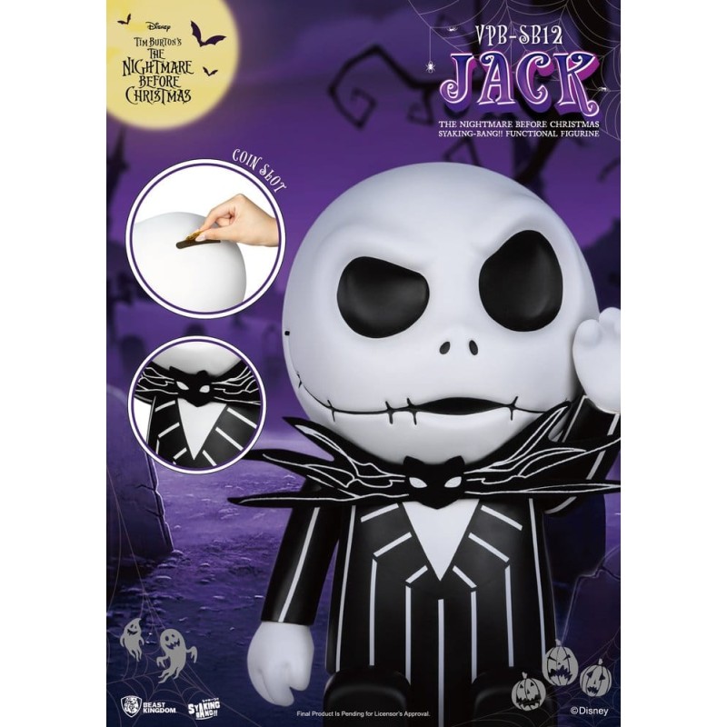 L'Étrange Noël de monsieur Jack syaking-bang Figurine Tirelire Jack 47 cm