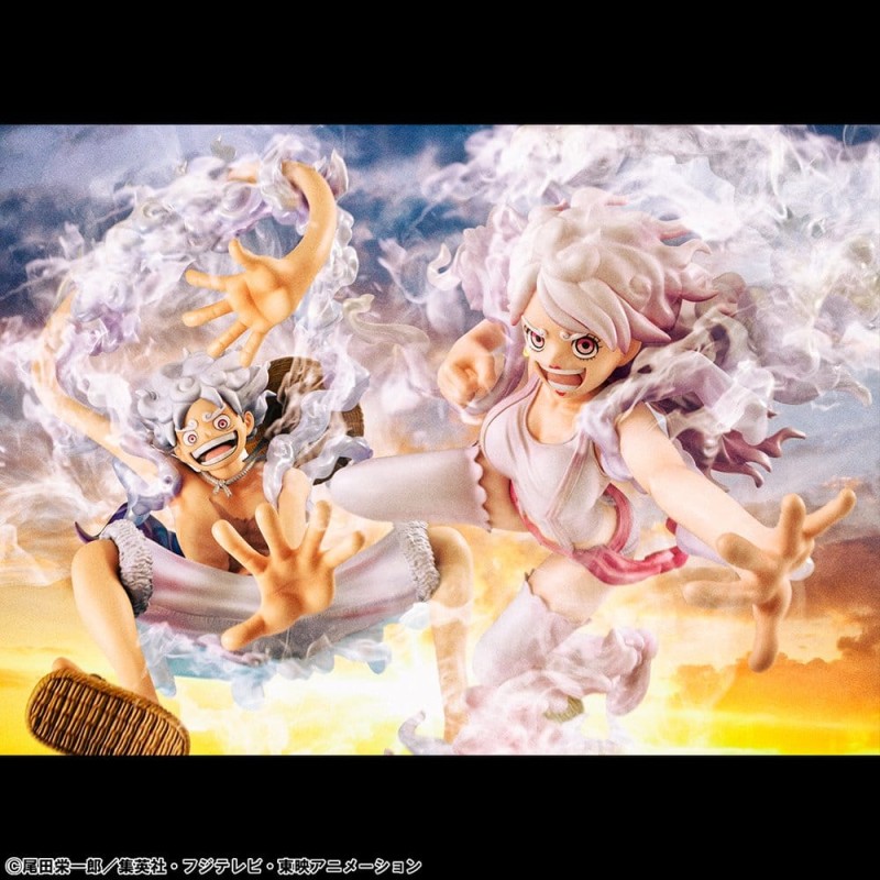 One Piece figurine PVC Portrait.Of.Pirates "Evolutionary History" Monkey D. Luffy "Gear Fifth" 26 cm