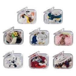 One Piece Blind Box assortiment figurines mini Mega Cat Project Good Night NyanPieceNyan! Ver. Luffy with rivals 6 cm (8)