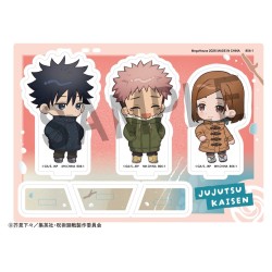Jujutsu Kaisen Buddycolle Stand Acrylique 5th Anniversary C Megumi Fushiguro, Yuji Itadori & Nobara Kugisaki 10 cm