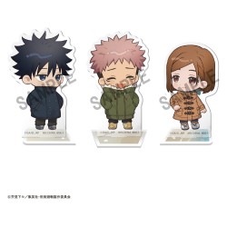 Jujutsu Kaisen Buddycolle Stand Acrylique 5th Anniversary C Megumi Fushiguro, Yuji Itadori & Nobara Kugisaki 10 cm