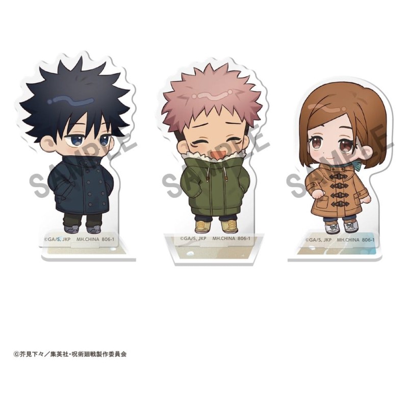 Jujutsu Kaisen Buddycolle Stand Acrylique 5th Anniversary C Megumi Fushiguro, Yuji Itadori & Nobara Kugisaki 10 cm