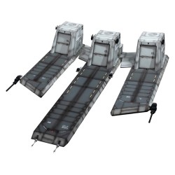 Gundam Unicorn diorama 1/144 Scale Realistic Model Series Nahel Argama Catapult Deck (UC ver.) 138 cm