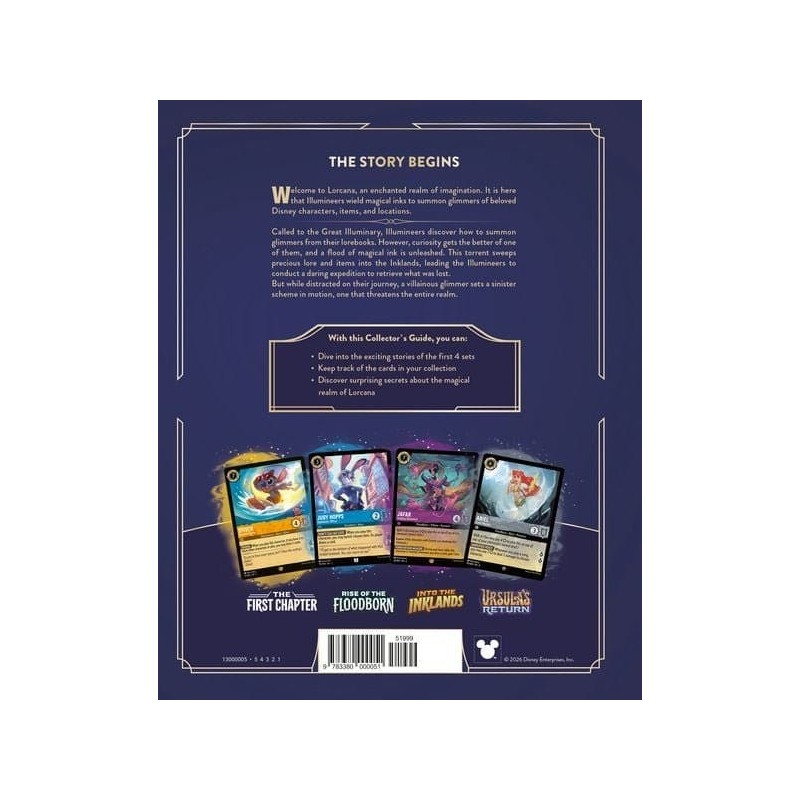 Disney Lorcana TCG livre Le Guide Officiel du Collectionneur : Sets 1-4 *ANGLAIS*