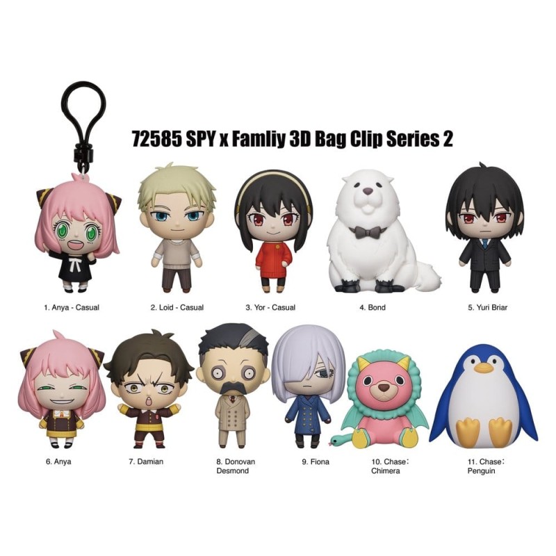 Spy x Family 3D Foam Bag Clips Series 2 Display (24)