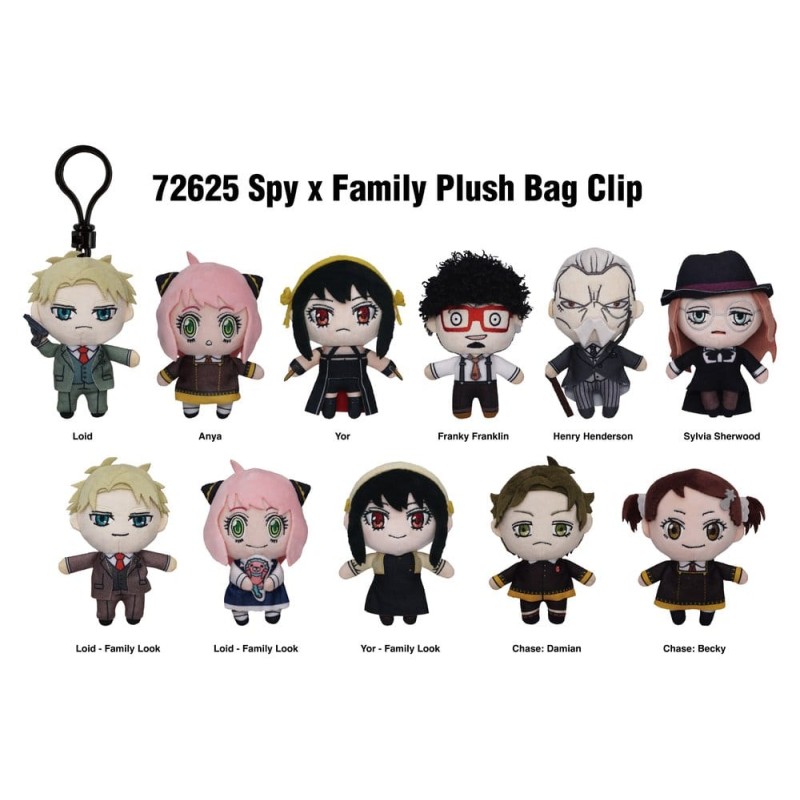 Spy x Family Plush Bag Clips Display (24)