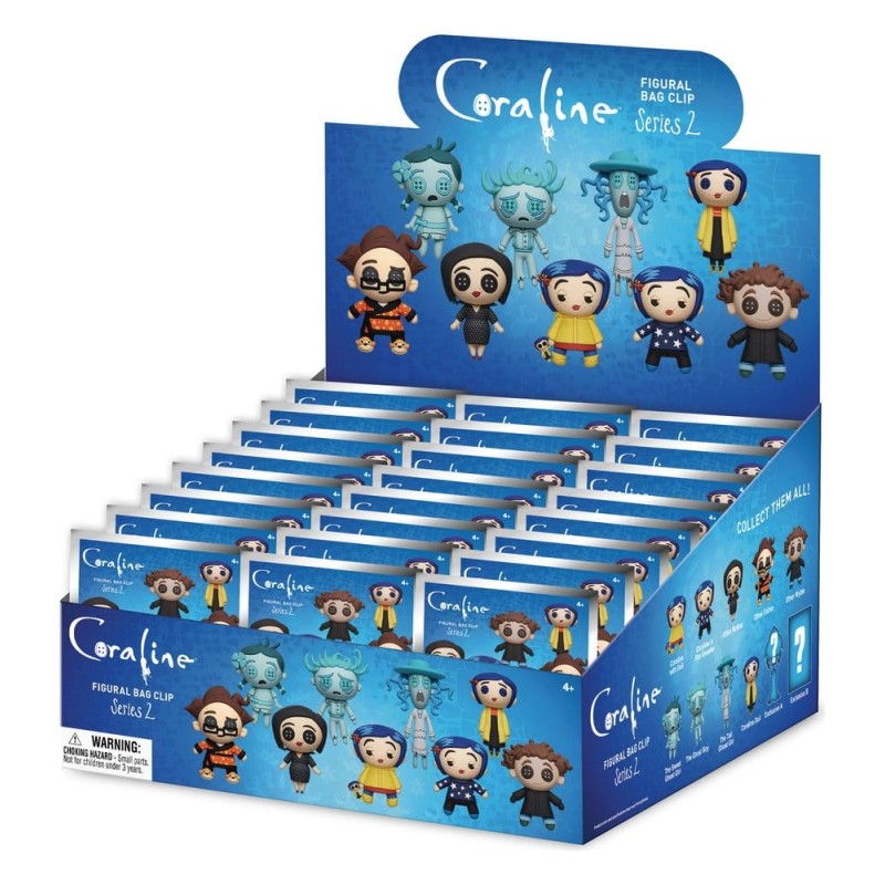Coraline 3D porte-clés en mousse série 2 présentoir (24)